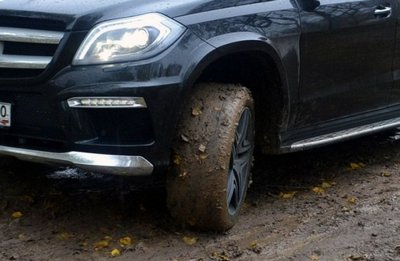 Шоссейные шины не подходят для грязи
