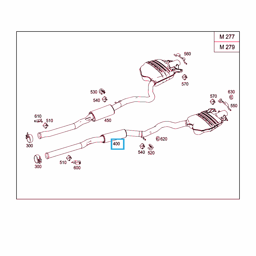 Глушитель мерседес 210